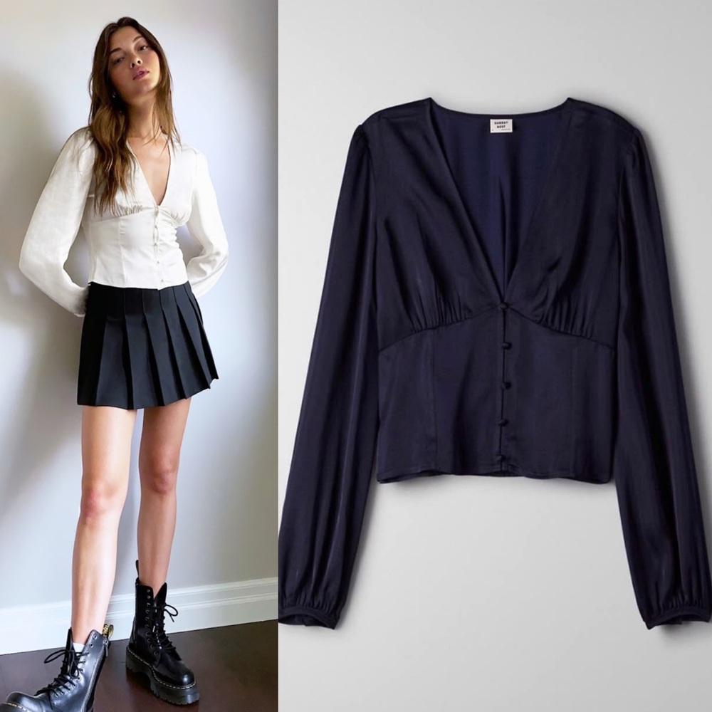 Aritzia Sunday Best Tatiana Blouse